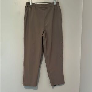 Tan Ankle-Length Dress pants 12 Petite with Classic Design